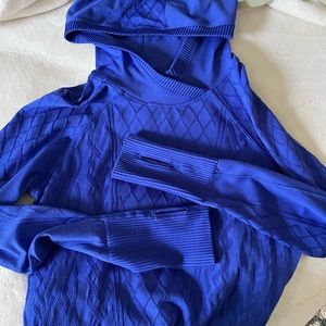Lululemon Athletica electric blue hoodie pullover